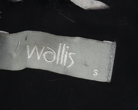 Womens UK Size S Wallis Black Overcoat