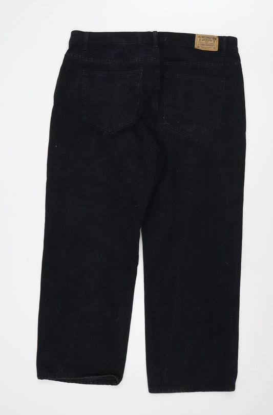 Kensington Dockside Men's Black Straight Jeans 40x29