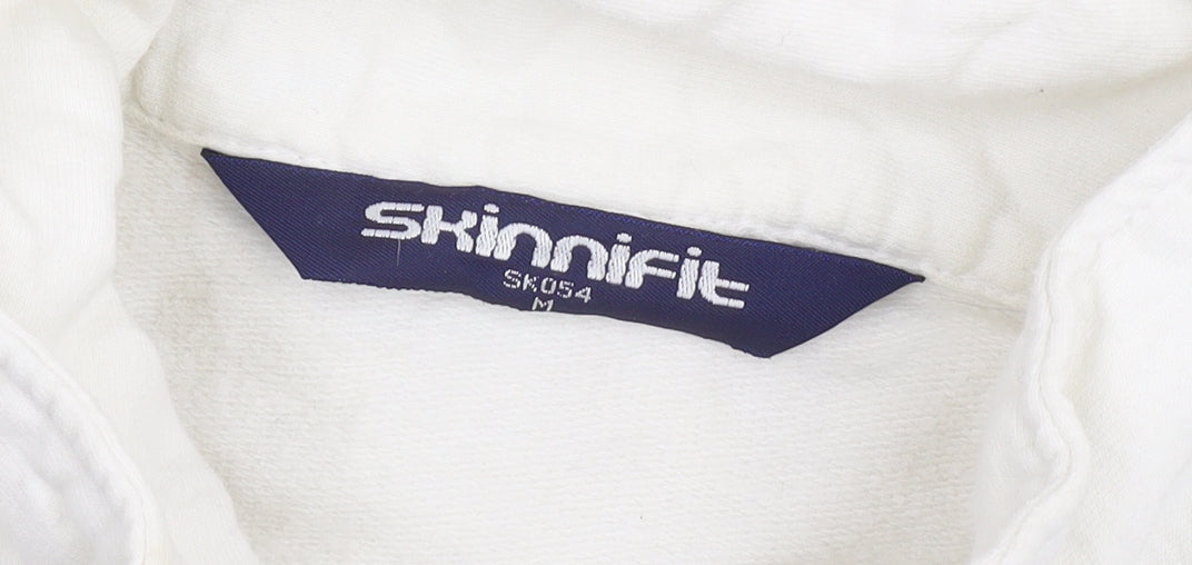 Skinfit White Cotton Unisex Jacket M Long Sleeve Casual