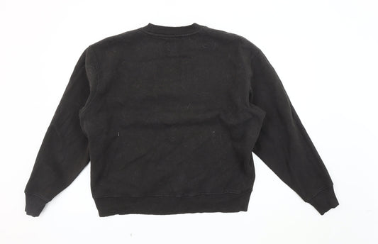 Superdry Unisex Black Pullover Sweatshirt Size 14