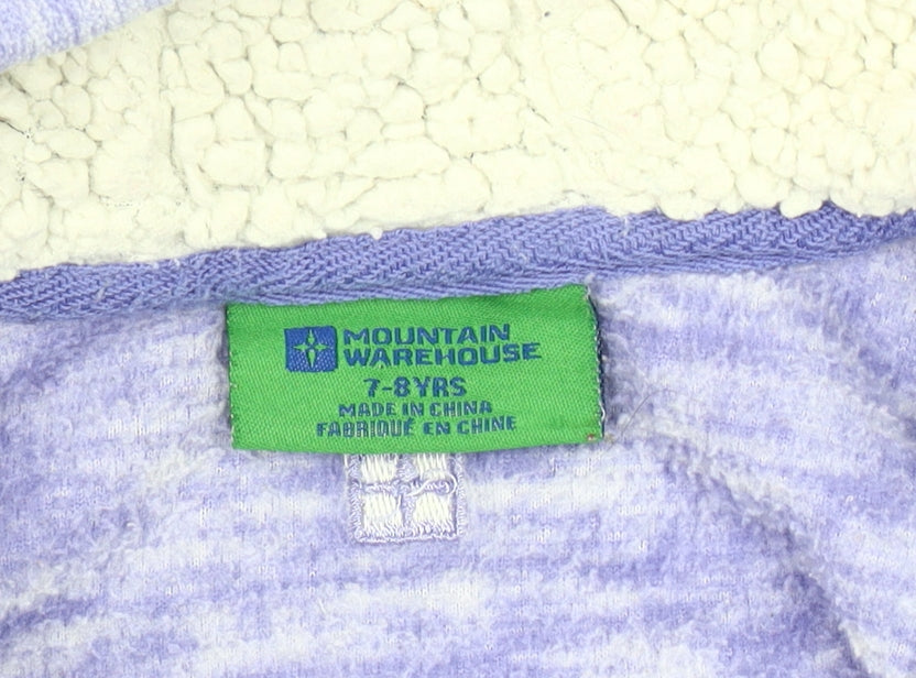 Mountain Warehouse Girls Purple Hooded Jacket 7-8 Years