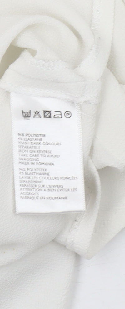 Light Before Dark Women's White Button-Up Shirt XS