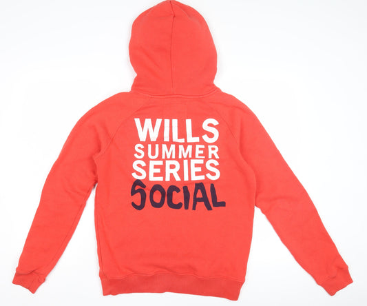 Womens UK Size 12 Jack Wills Red Pullover Hoodie