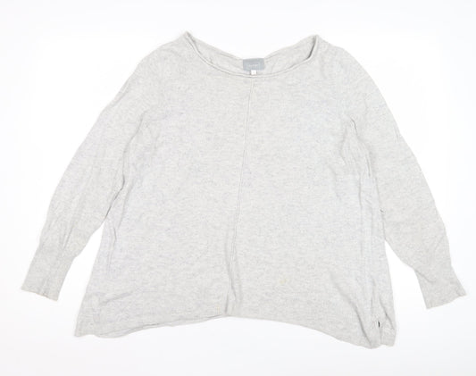 Womens UK Size 6 Mint Velvet Grey Pullover Jumper