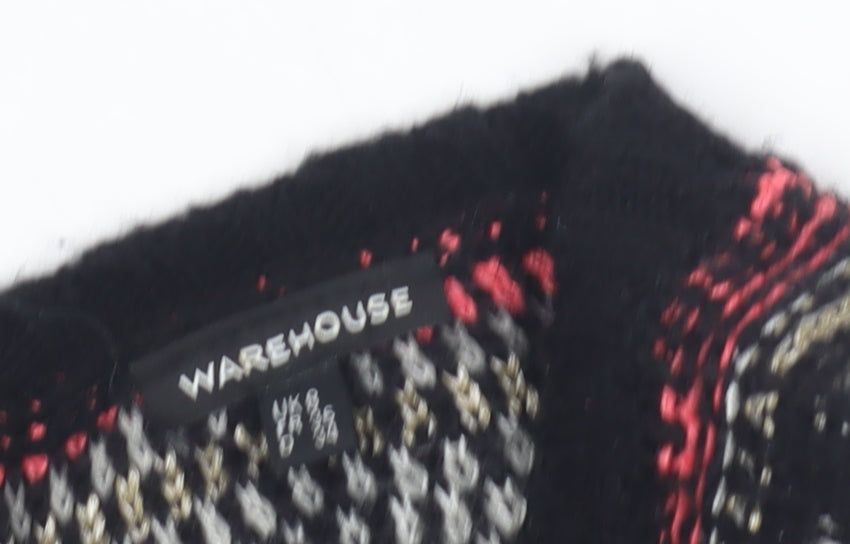 Womens UK Size 8 Warehouse Multicoloured Pullover Jumper