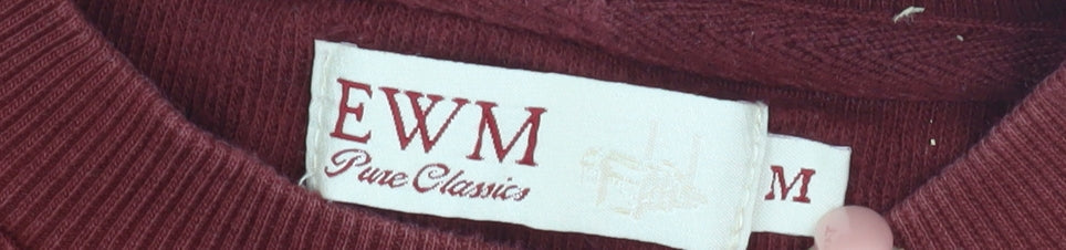Womens UK Size M EWM Red Pullover Sweatshirt