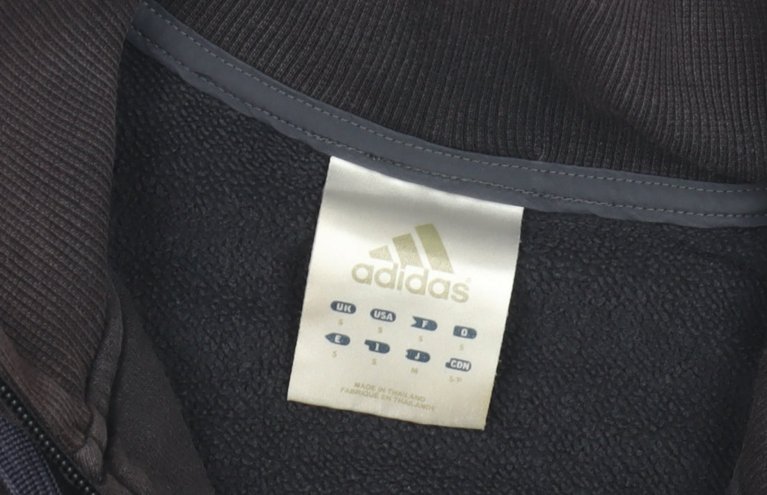 Adidas Men's Black Hoodie S Full Zip Logo
