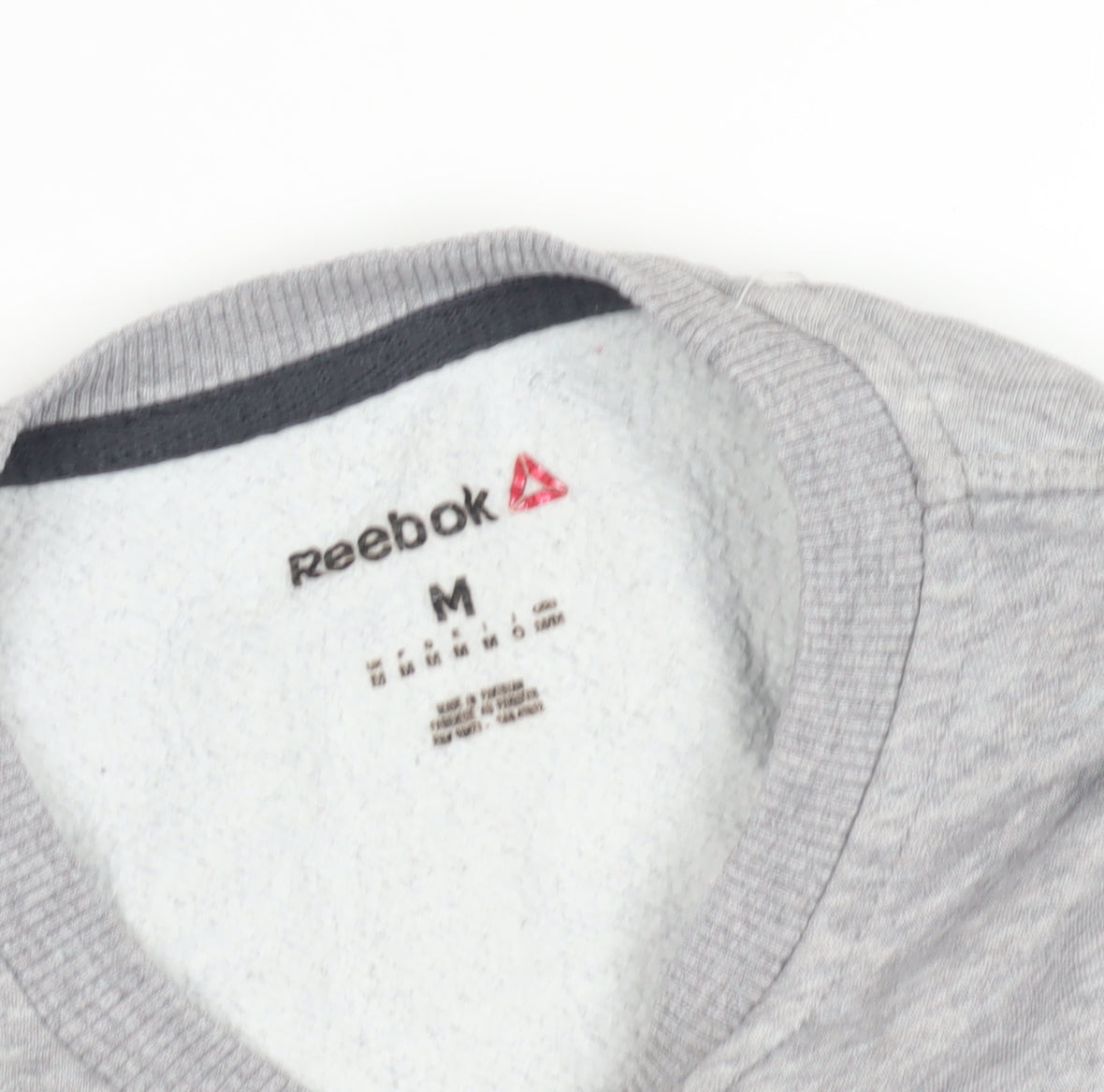 Mens UK Size M Reebok Grey Pullover Sweatshirt