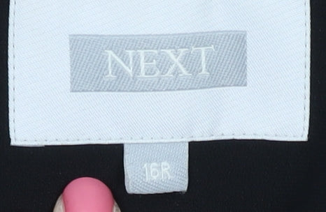 Next Black Women's Blazer Size 16 Regular Fit