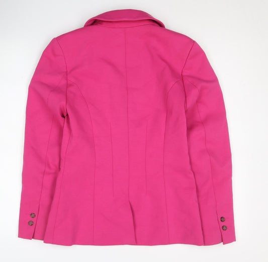 H&M Women's Pink Blazer Size 8