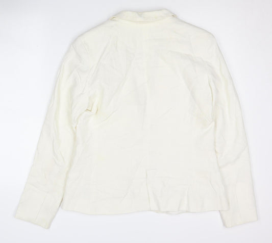 ASOS Women's Ivory Blazer Size 12 Relaxed Fit Elegant