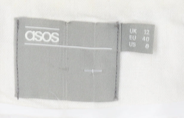 ASOS Women's Ivory Blazer Size 12 Relaxed Fit Elegant