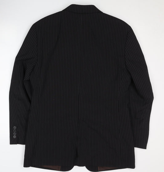 Mens UK Size 38 Greenwoods Elite Regular Black Suit Jacket
