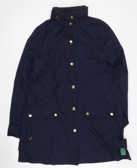 Womens UK Size 14 DASH Blue Overcoat