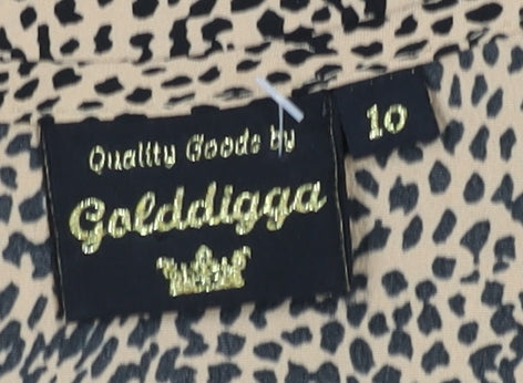 Golddigga Women's Beige Camisole Tank Top Size 10