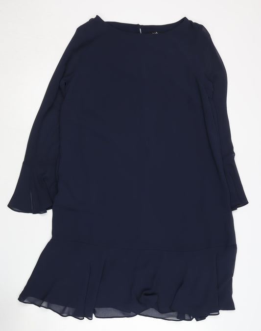 Wallis Women Blue Long Sleeve Dress Size 12