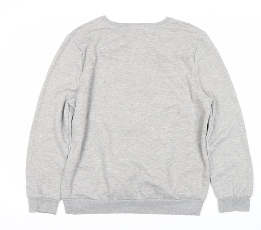 Womens UK Size 14 Disney Grey Pullover Sweatshirt
