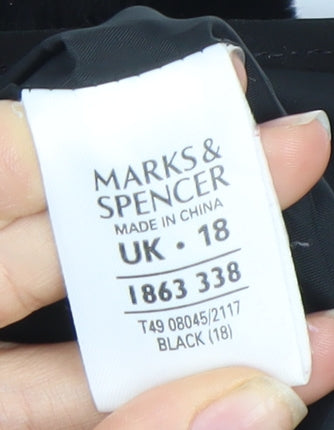 Womens UK Size 18 Marks and Spencer Black Basic Jacket
