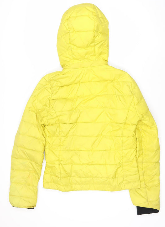Womens UK Size 10 Jack Wills Yellow Puffer Jacket
