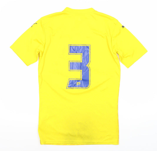 Puma Men's Yellow Football Jersey Size S