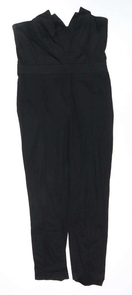 Womens UK Size 12 ASOS One-Piece Black Jumpsuit
