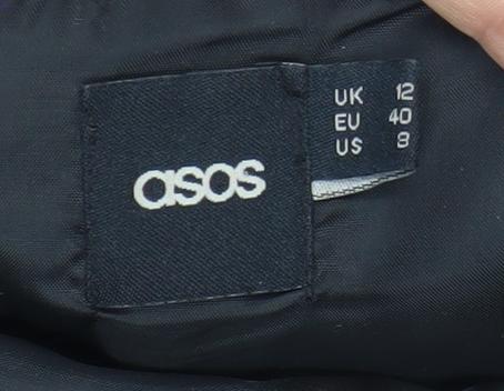 Womens UK Size 12 ASOS One-Piece Black Jumpsuit