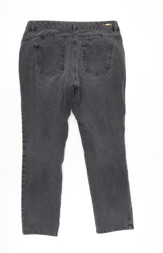 Next Women's Grey Jeans Size 12 Dark Wash