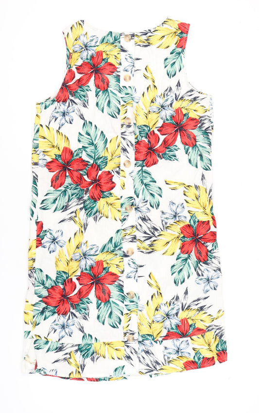 Bonmarché Women's Floral Shift Dress, Size 14, Multicoloured