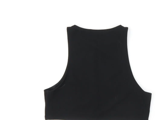 PRETTYLITTLETHING Women's Black Slim Tank UK 10, Casual Summer