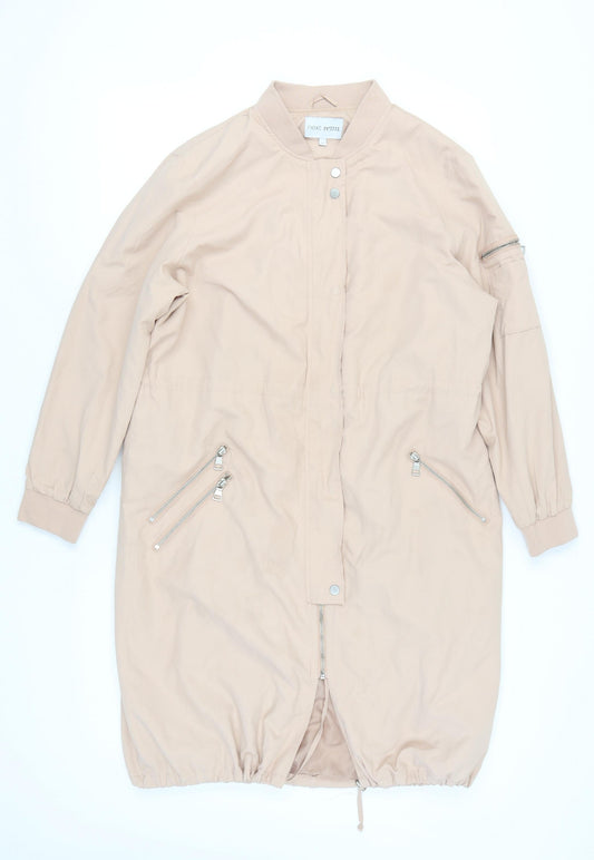 Next Women's Beige Long Jacket, Size 14, Petites