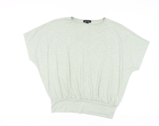 Womens UK Size S New Look Green Basic T-Shirt