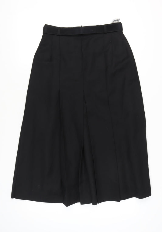 Gerry Weber Women's Black Midi Pleated Skirt Size 10