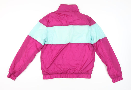 American Apparel Men's Pink Blue Windbreaker Jacket M