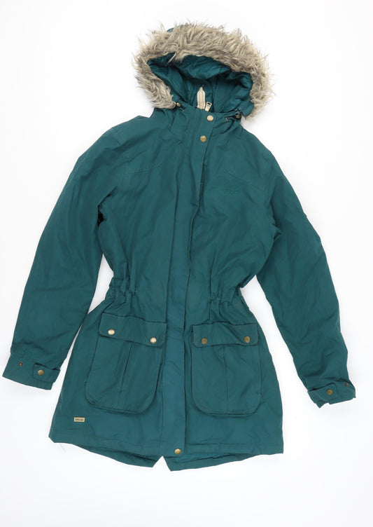 Regatta Women's Green Parka Jacket UK 10 Outdoor