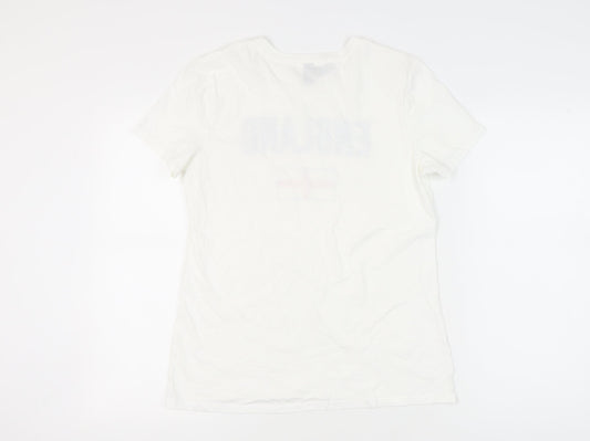 Unisex Adults UK Size M Gildan White T-Shirt