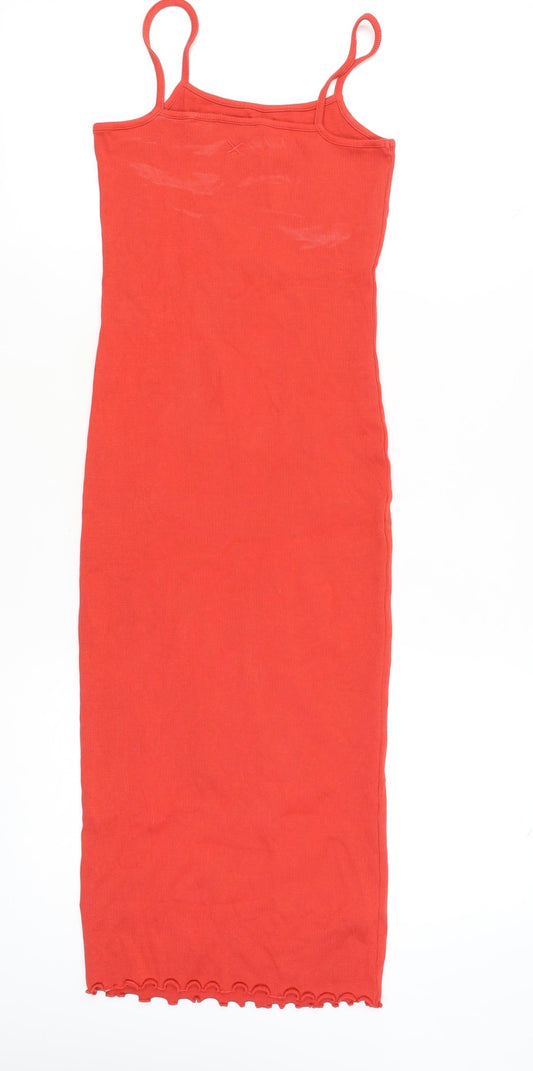 Collusion Women's Red Slip Dress Size 10