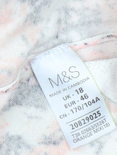 Womens UK Size 18 Marks and Spencer Multicoloured Pullover Jumper