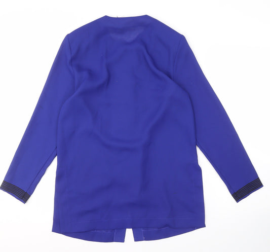 Alexon Women's Blue Button-Front Long Sleeve Jacket
