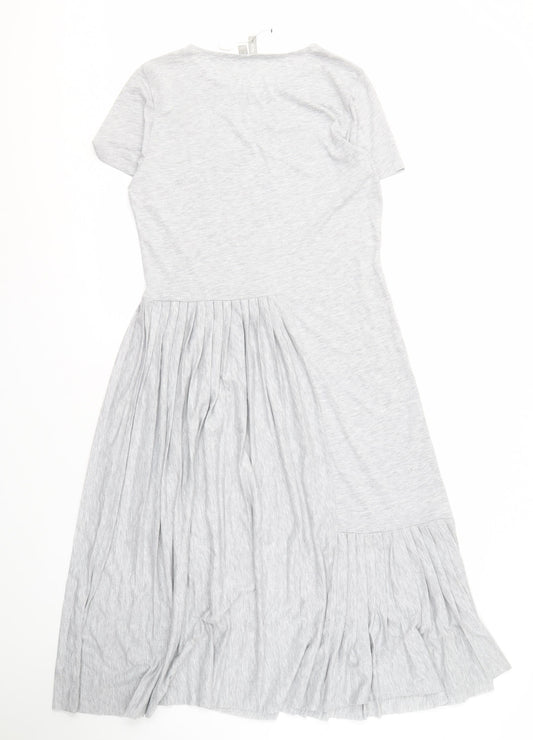 ASOS Women's Grey Short Sleeve Dress Size 10