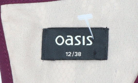 Oasis Women's Purple Short Sleeveless Cocktail Dress