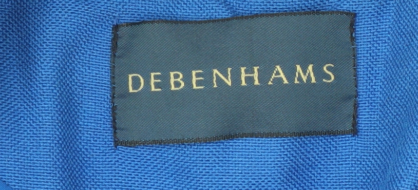 Debenhams Women's Blue Blazer Size 14 Regular Fit