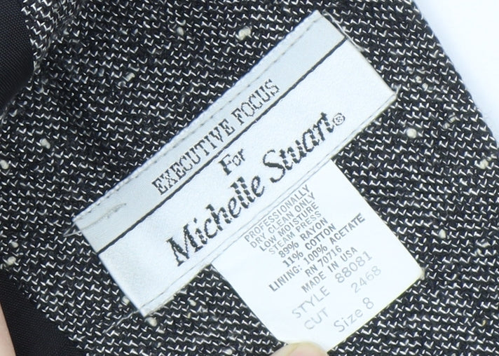Michelle Stuart Women's Black Flecked Blazer Size 8