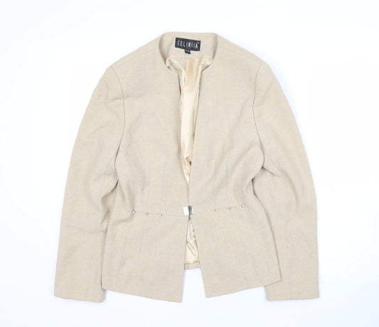 Celinsia Beige Women's Blazer L - Elegant Business Casual