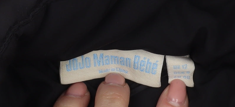 JoJo Maman Bébé Women's Black Padded Coat Size 12