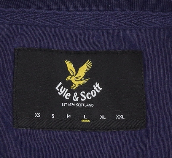 Lyle & Scott Men’s Blue T-Shirt Size L Short Sleeve