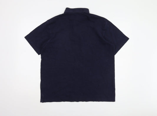 Cotton Traders Men's Blue Polo Shirt M