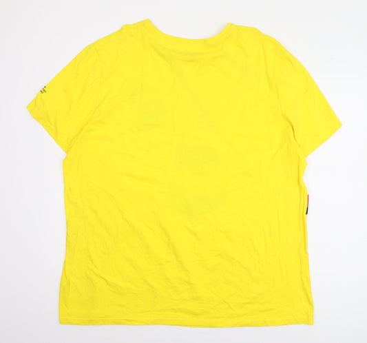 George Men’s Yellow 3XL Graphic Print T-Shirt