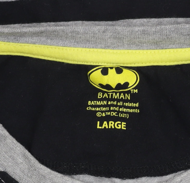 Mens UK Size L Batman Black T-Shirt