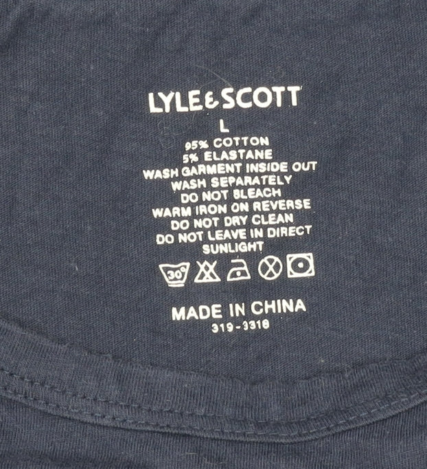Lyle & Scott Men's Blue Crew Neck T-Shirt L