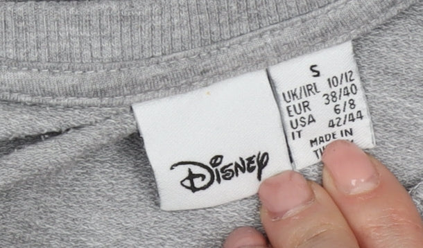 Womens UK Size S Disney Grey Pullover Sweatshirt